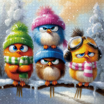 Winter Feathered Friends Jigsaw Puzzle 1000 Pieces